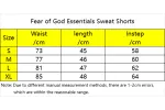Fear of God Essentials Sweat Shorts Black/White RSOUTFIT