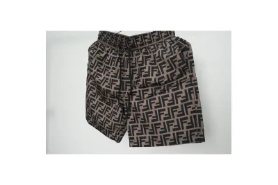 Fendi FF Motif Shorts Black/Brown RSOUTFIT 02
