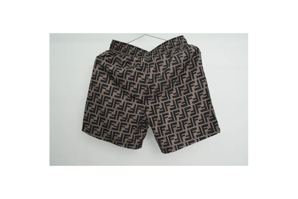 Fendi FF Motif Shorts Black/Brown RSOUTFIT