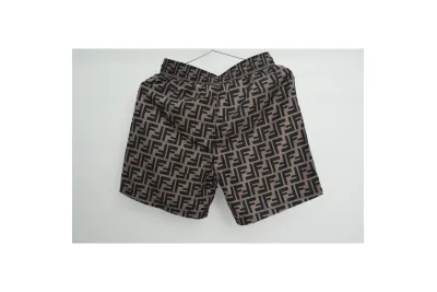 Fendi FF Motif Shorts Black/Brown RSOUTFIT 01