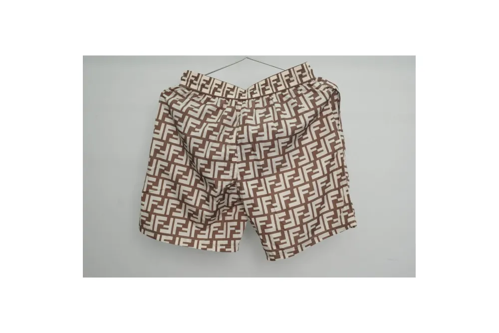 Fendi FF Motif Shorts Black/Brown RSOUTFIT