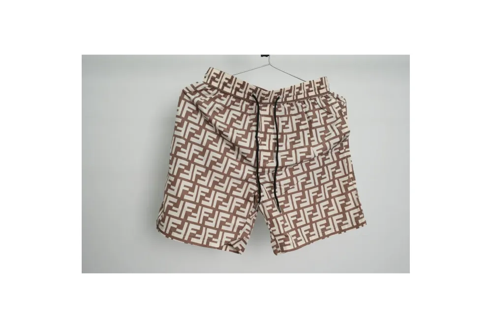 Fendi FF Motif Shorts Black/Brown RSOUTFIT