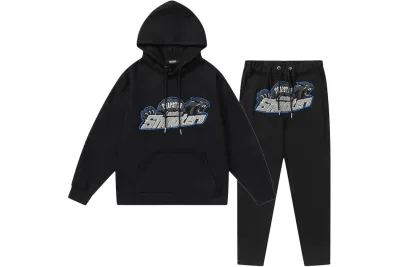 Trapstar Casual Sports Suit Black RSOUTFIT 01