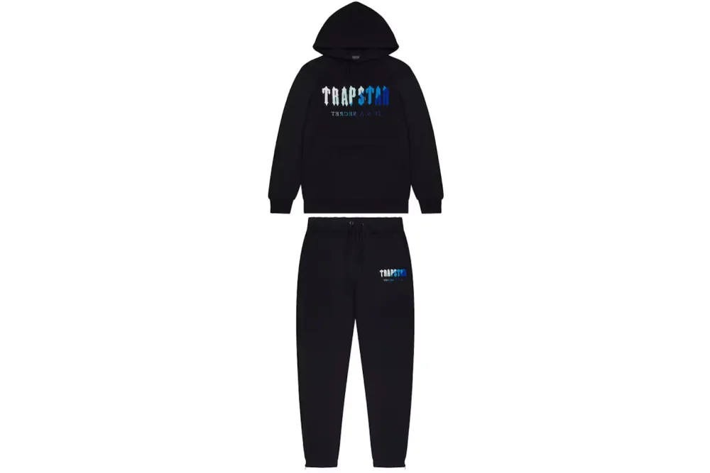 Trapstar Chenille Decoded Hoodie Tracksuit Black Ice Flavours 2.0 Edition