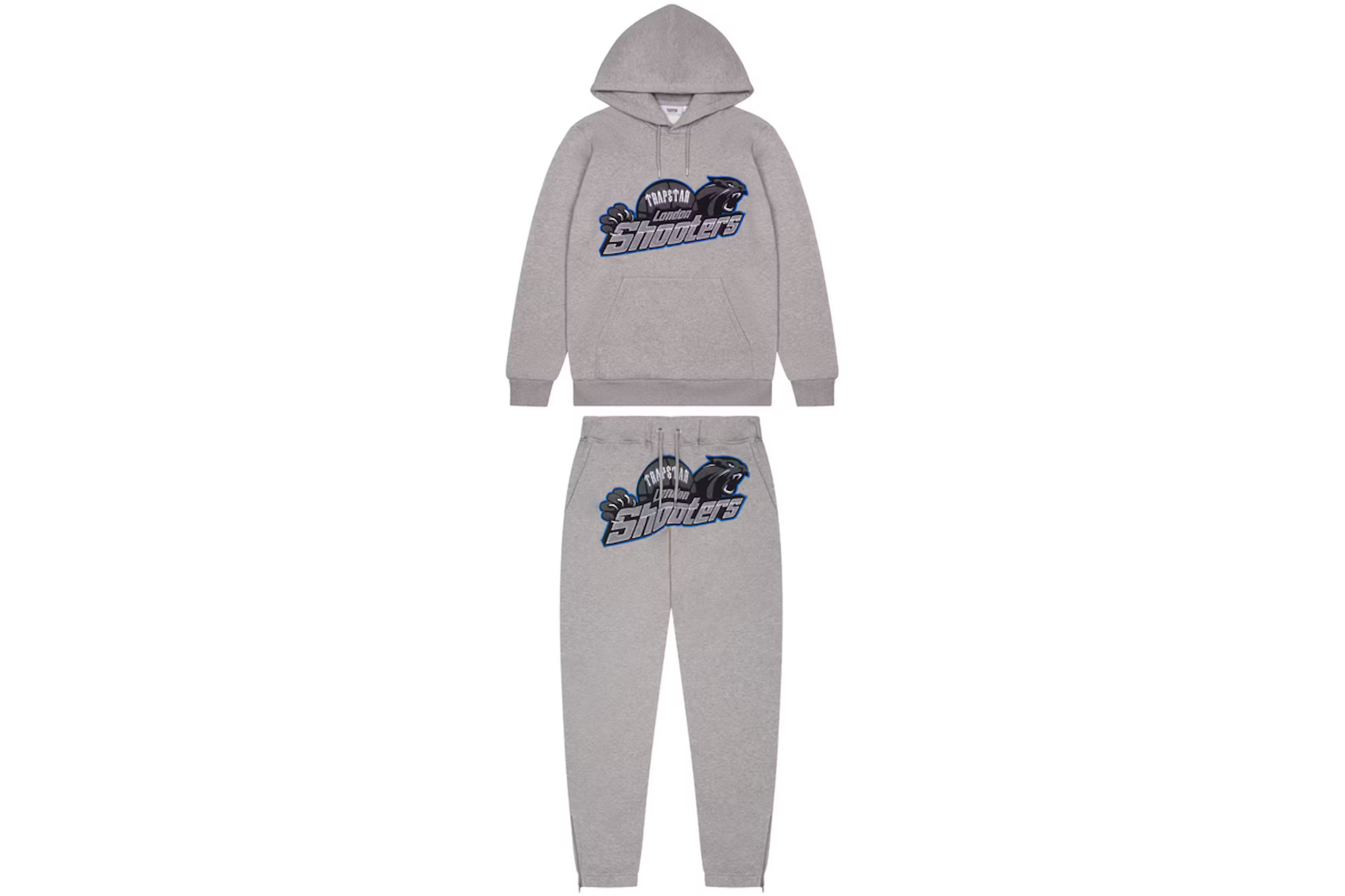 Trapstar Shooters Hoodie Tracksuit Grey Ice Flavours RSOUTFIT