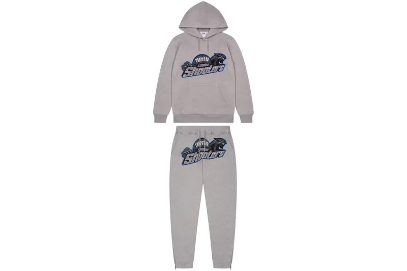 Trapstar Shooters Hoodie Tracksuit Grey Ice Flavours RSOUTFIT