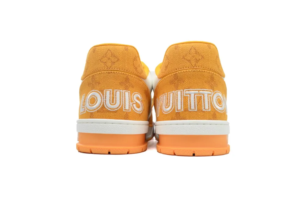 Louis Vuitton LV Trainer Monogram Denim Yellow 1A9ZBI / 1A9ZDC