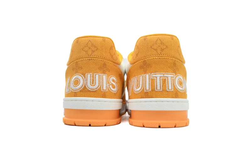 Louis Vuitton LV Trainer Monogram Denim Yellow 1A9ZBI / 1A9ZDC