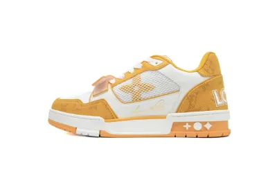Louis Vuitton LV Trainer Monogram Denim Yellow 1A9ZBI / 1A9ZDC 01