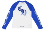 RSOUTFIT Chrome Hearts CH Baseball Shirt White/Blue