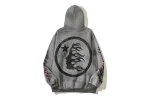 RSOUTFIT Hellstar Future Flame Hoodie Grey