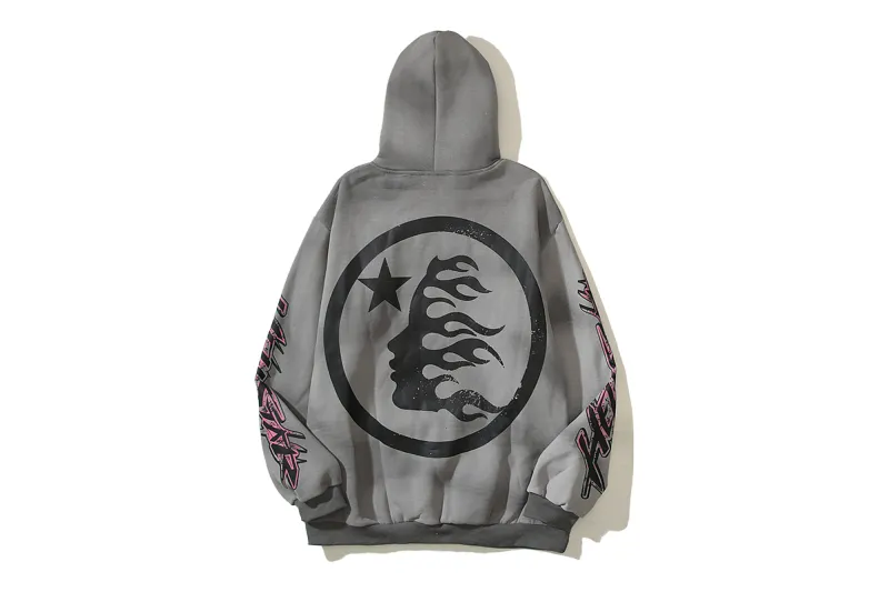 RSOUTFIT Hellstar Future Flame Hoodie Grey