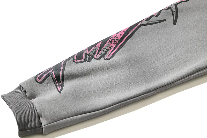 RSOUTFIT Hellstar Future Flame Hoodie Grey