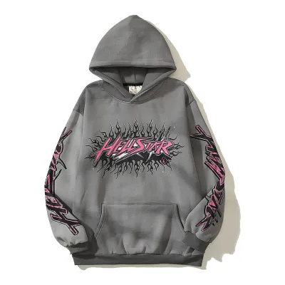 RSOUTFIT Hellstar Future Flame Hoodie Grey 01