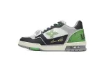 Louis Vuitton LV Trainer Monogram strap Black White Green 1AC50F