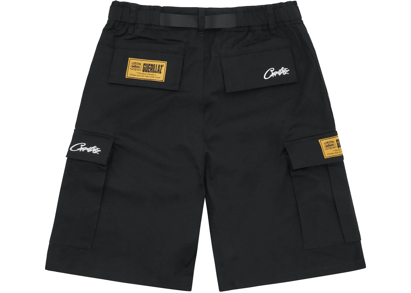 RSOUTFIT Corteiz Alcatraz Cargo Shorts Black