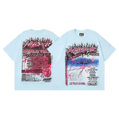 Hellstar Neuron T-Shirt Light Blue 01