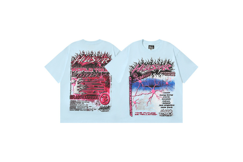 Hellstar Neuron T-Shirt Light Blue