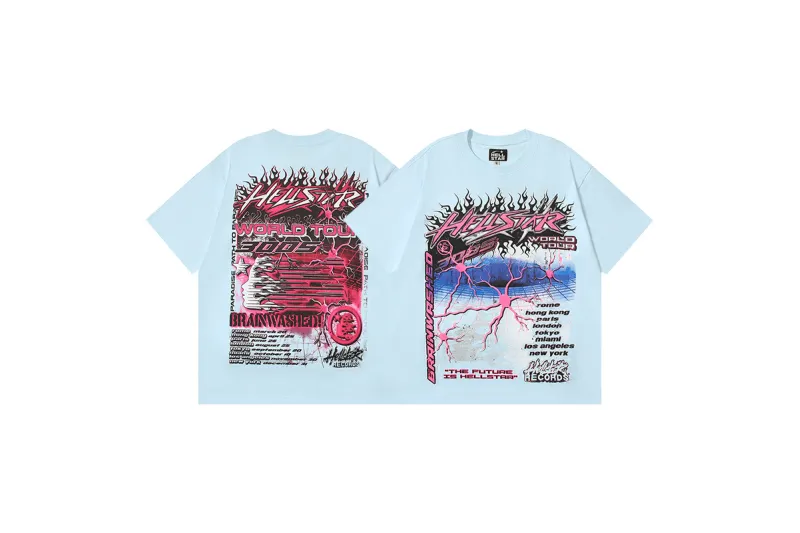 Hellstar Neuron T-Shirt Light Blue
