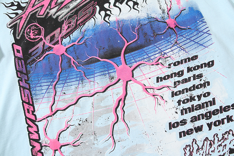 Hellstar Neuron T-Shirt Light Blue