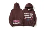 RSOUTFIT Broken Planet Hearts Are Made To Be Broken Hoodie Brown