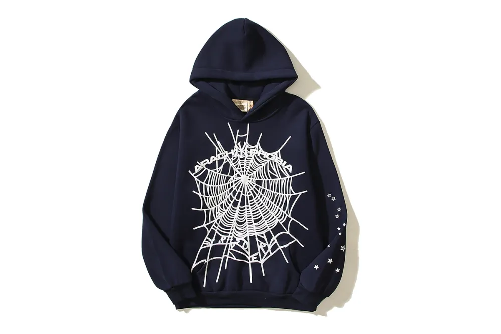 RSOUTFIT Sp5der Arach NY Phobia Hoodie Navy/Ash Grey