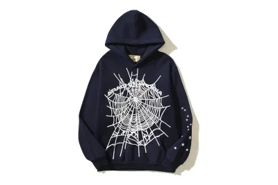 RSOUTFIT Sp5der Arach NY Phobia Hoodie Navy/Ash Grey 02
