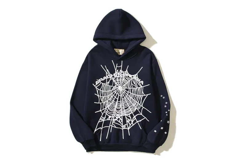 RSOUTFIT Sp5der Arach NY Phobia Hoodie Navy/Ash Grey