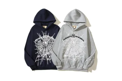 RSOUTFIT Sp5der Arach NY Phobia Hoodie Navy/Ash Grey 01