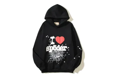 RSOUTFIT Sp5der I Heart SP5 Souvenir Hoodie Black 01