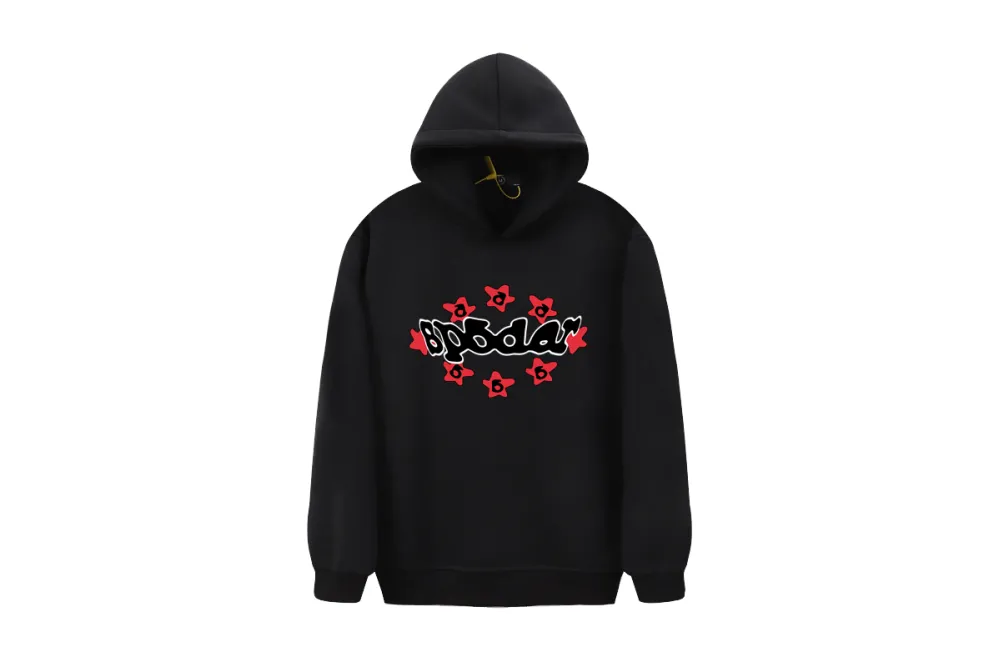 RSOUTFIT Sp5der Warped Hoodie Black/White