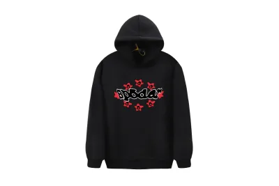 RSOUTFIT Sp5der Warped Hoodie Black/White 01