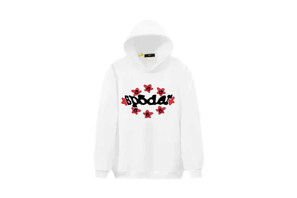 RSOUTFIT Sp5der Warped Hoodie Black/White