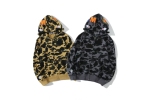 BAPE ABC Camo Shark Full Zip Hoodie Black/Yellow