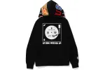 BAPE Color Camo Shark Wide Fit Full Zip Double Hoodie Black/Grey