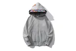 BAPE Color Camo Shark Wide Fit Full Zip Double Hoodie Black/Grey