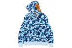 BAPE ABC Camo Shark Full Zip Hoodie Blue/Pink