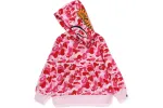 BAPE ABC Camo Shark Full Zip Hoodie Blue/Pink