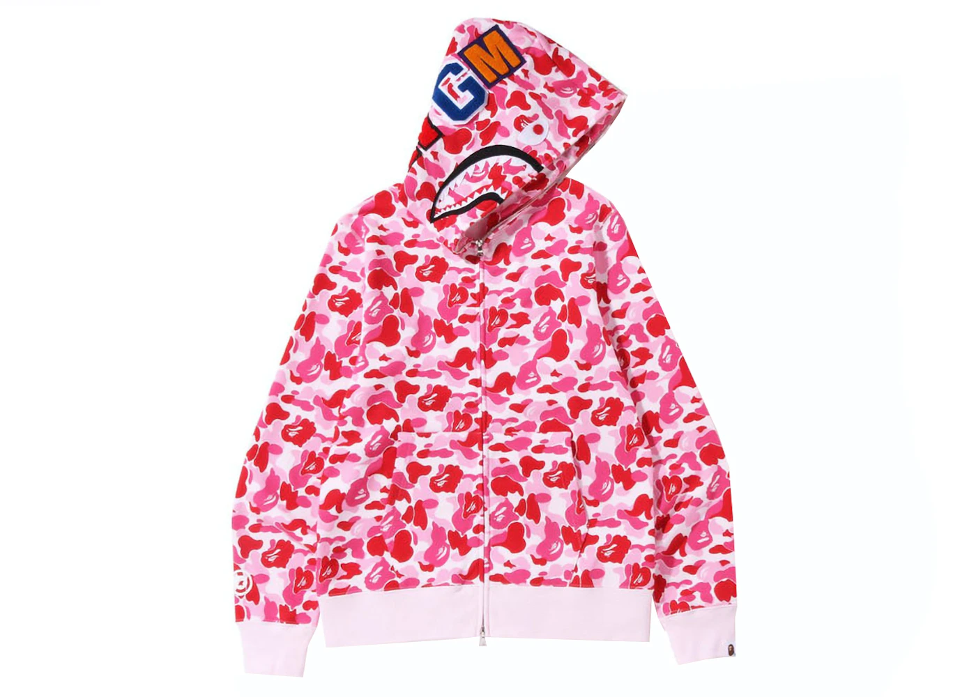 BAPE ABC Camo Shark Full Zip Hoodie Blue/Pink