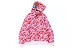 BAPE ABC Camo Shark Full Zip Hoodie Blue/Pink