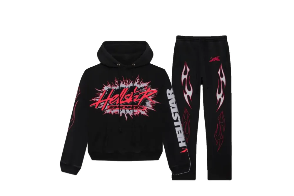 Hellstar Future Flame Tracksuit Black