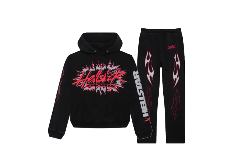 Hellstar Future Flame Tracksuit Black