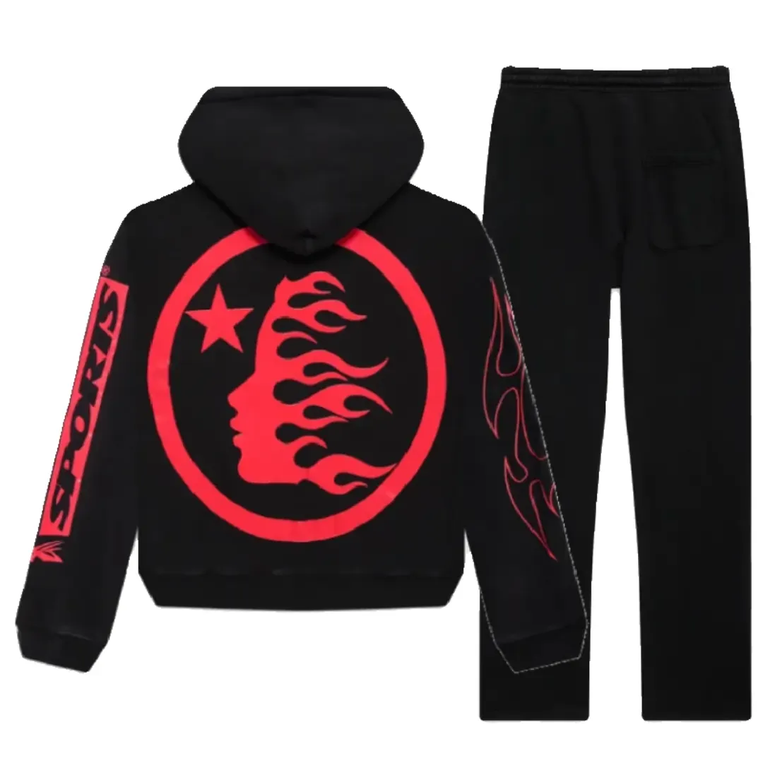 Hellstar Future Flame Tracksuit Black