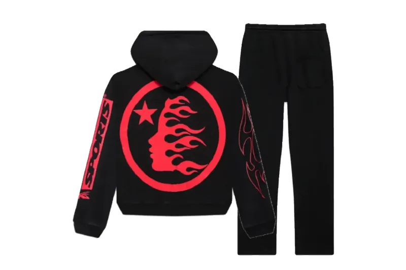 Hellstar Future Flame Tracksuit Black
