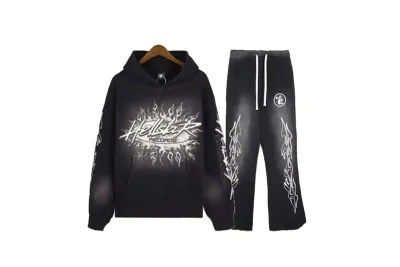 Hellstar Studios Records Vintage Tracksuit Black 01