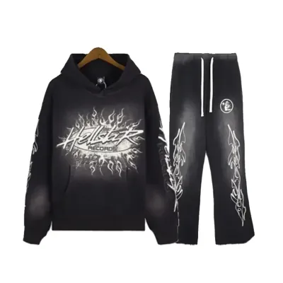 Hellstar Studios Records Vintage Tracksuit Black 01