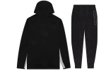 Nike Sportswear Tech Fleece Full Zip Hoodie & Joggers Set Black/Dark Grey Heather/White