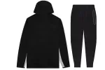 Nike Sportswear Tech Fleece Full Zip Hoodie & Joggers Set Black/Dark Grey Heather/White