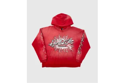 Hellstar Studios Records Hoodie Red 01