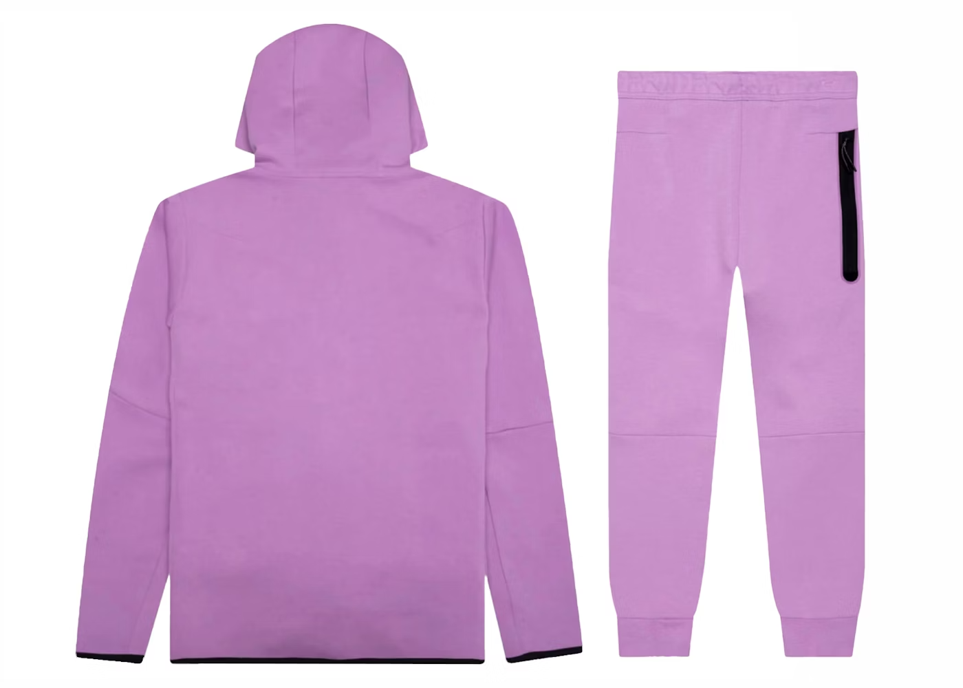 Nike Sportswear Tech Fleece Full Zip Hoodie & Pants Set Violet Shock/Black